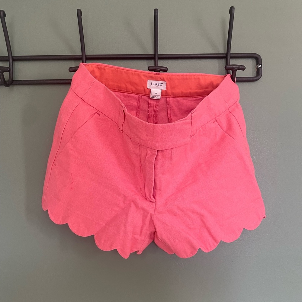 Jcrew scalloped shorts